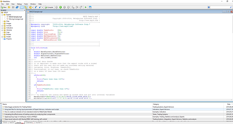 Baza wiedzy- MT4 -Czy programowanie i edycja narzÄdzi analizy technicznej sÄ
dostÄpne na MT4_2