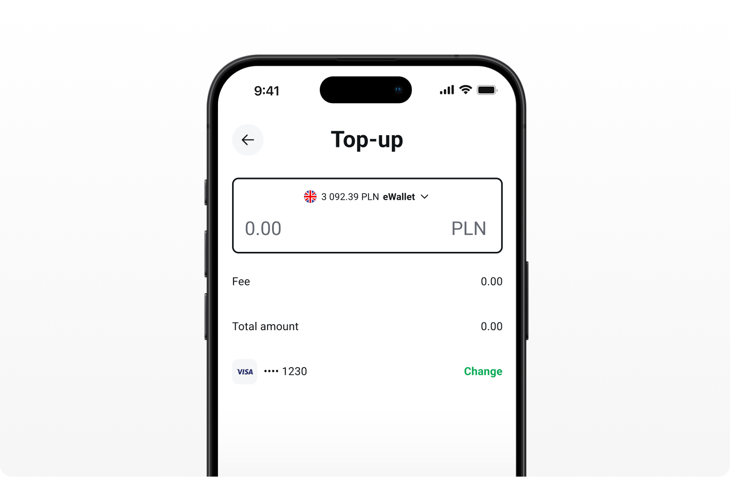uma vista do ecrÃ£ da carteira eletrÃ³nica da XTB num telemÃ³vel 