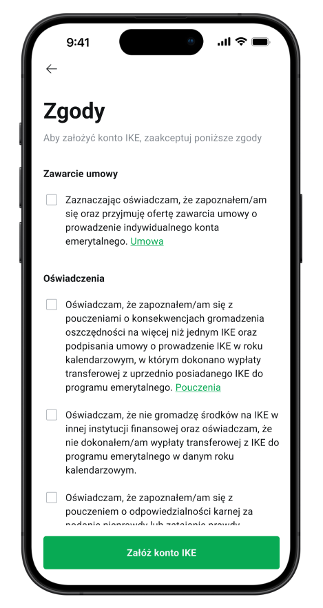 smartfon z napisem "Zgody" na ekranie