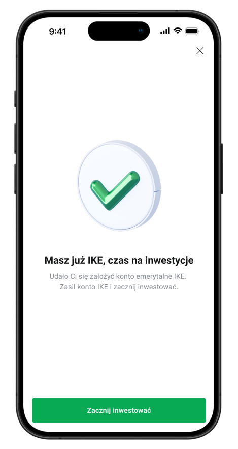 smartfon z potwierdzeniem zaÅoÅ¼enia IKE