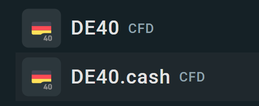 Index Trading: DE40 und DE40.cash