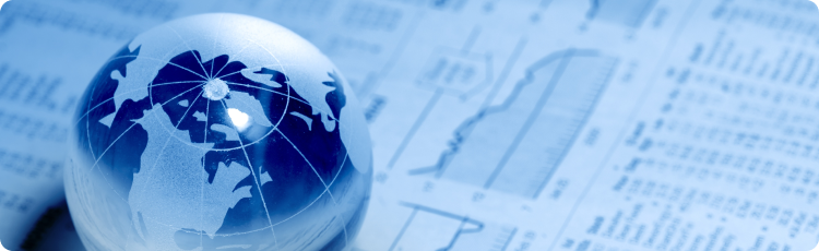 Colagem que mostra as tendÃªncias do mercado global e as notÃ­cias financeiras, destacando as atualizaÃ§Ãµes e anÃ¡lises do mercado de aÃ§Ãµes