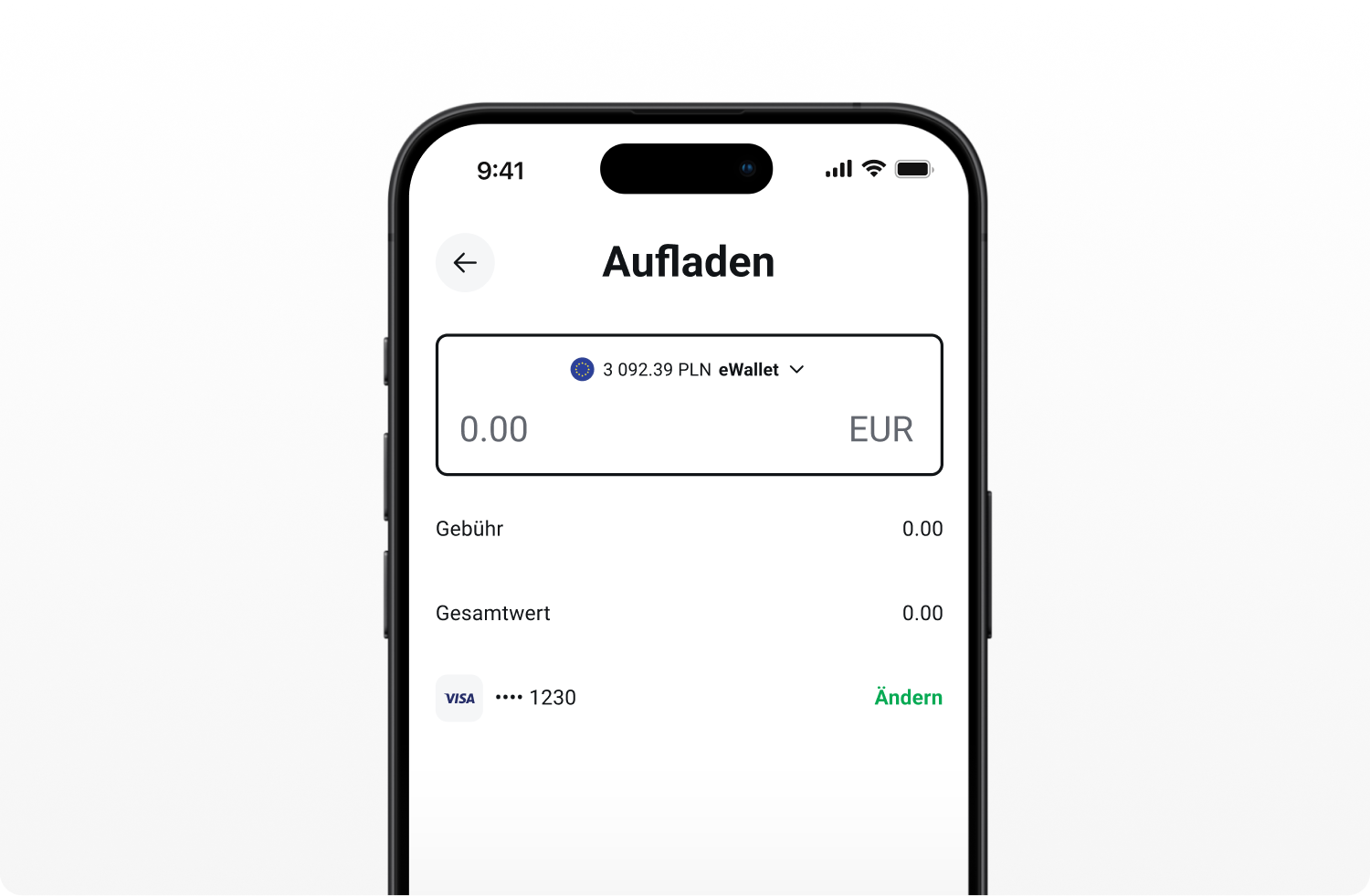XTB eWallet: Aufladen