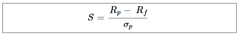 FÃ³rmula del Ratio de Sharpe
