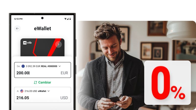 Imagen del eWallet de XTB