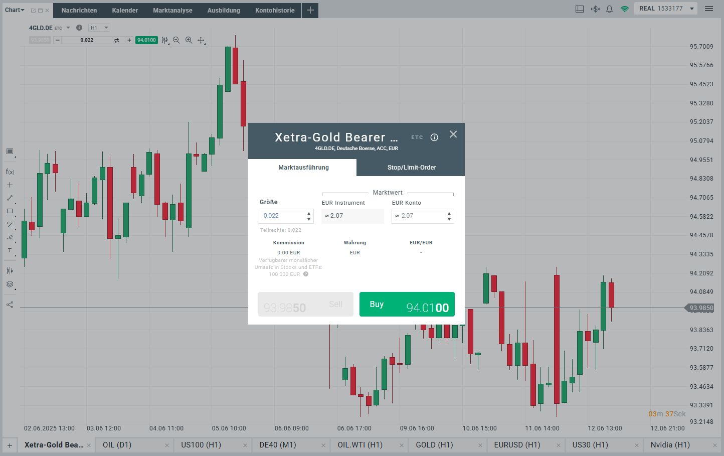 Xetra-Gold: xStation 5
