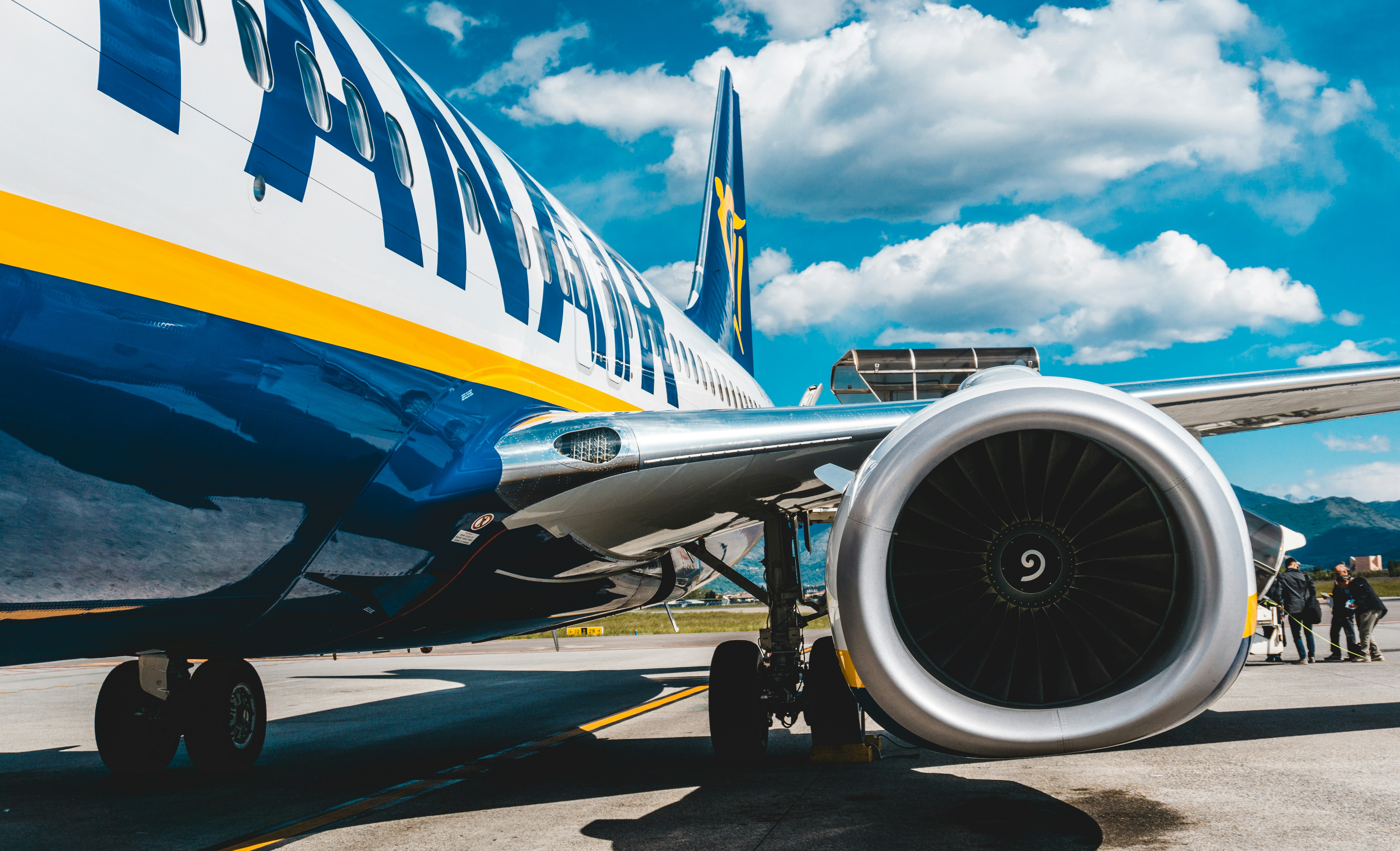 Imagen de un avión de Ryanair