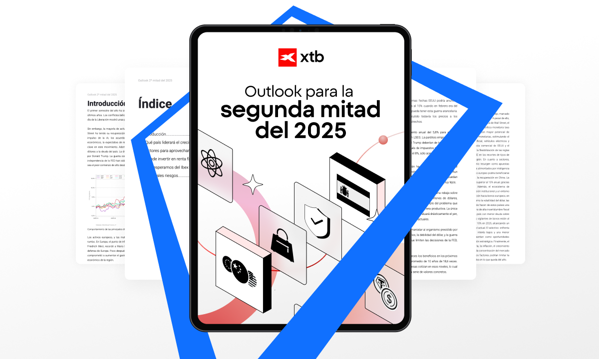 Imagen del outlook para la segunda mitad de 2025 de XTB