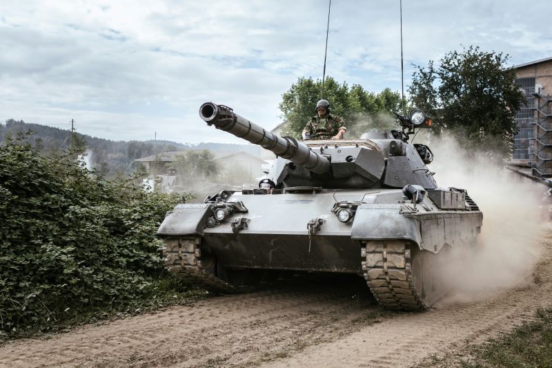 Imagen de un tanque en un artÃculo sobre las acciones de Rheinmetall