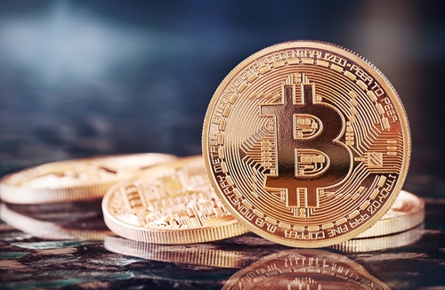 una moneda representando el bitcoin