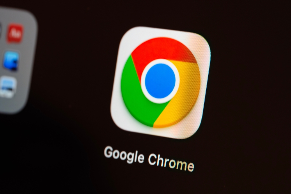 Primer plano del icono de la app de google chrome