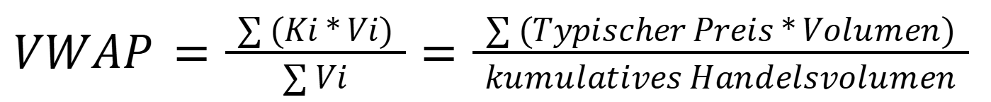 VWAP: Formel