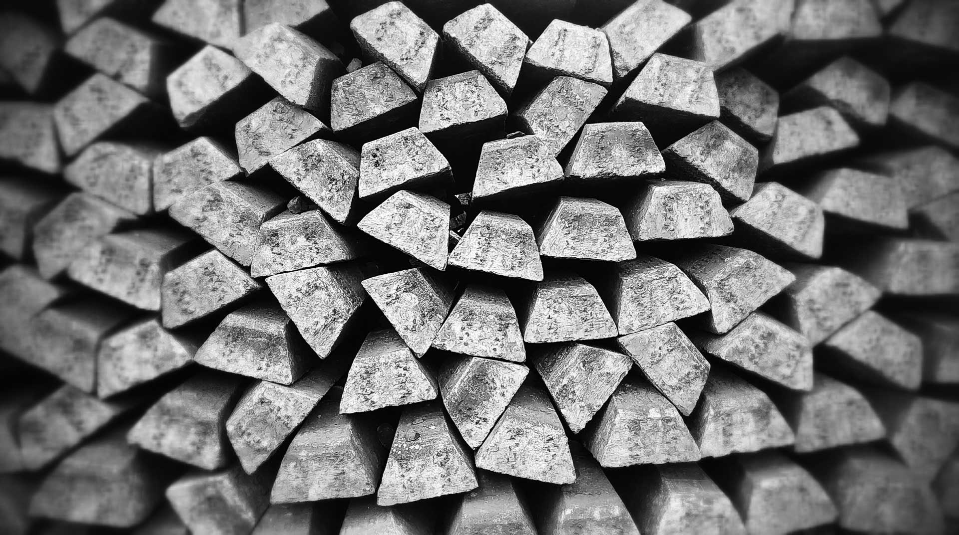 Varias barras de plata