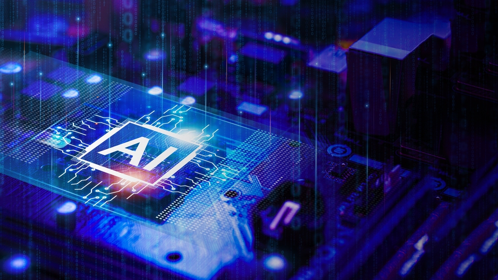 Concepto de IA, herramientas tecnológicas de control, robots inteligentes
