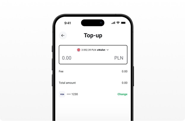  o imagine a ecranului eWallet-ului XTB pe un telefon mobil
