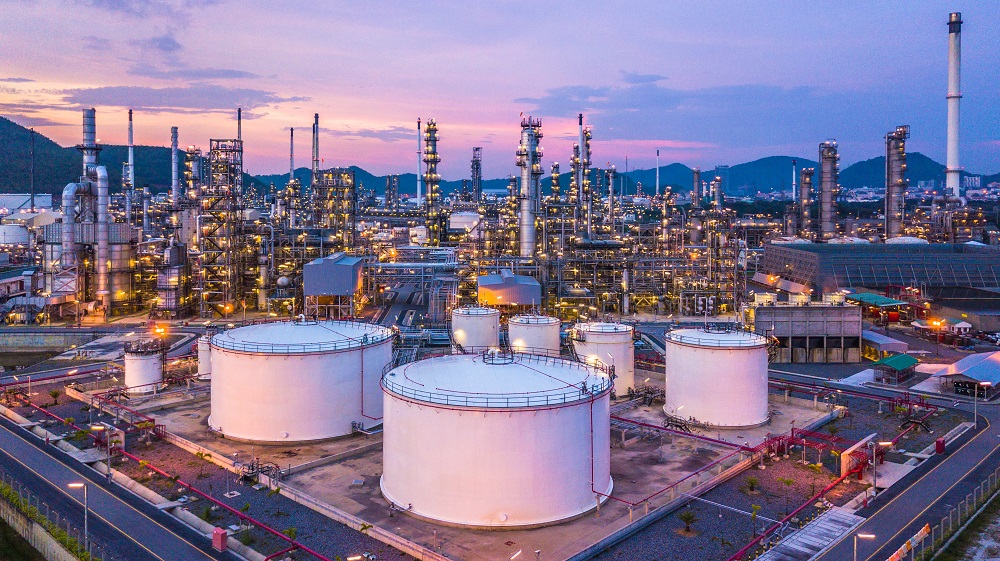 Una refinaria de petroleo
