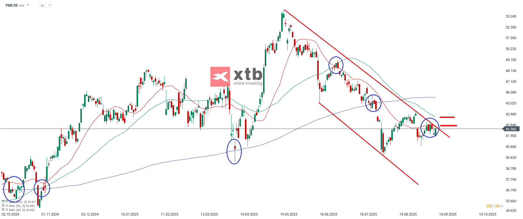 Fresenius Medical Care Prognose im Tageschart