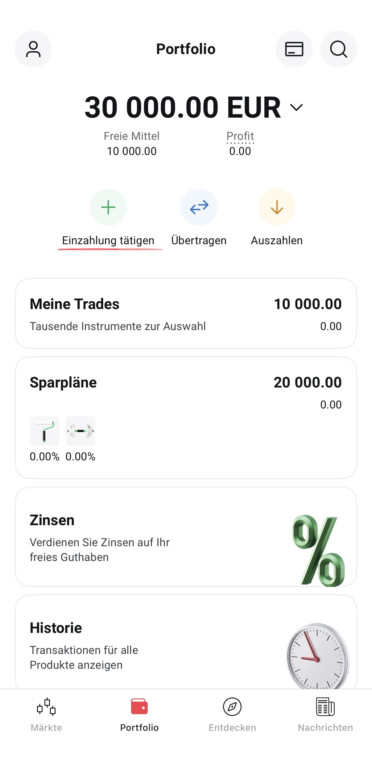 Aktien kaufen fÃ¼r AnfÃ¤nger: XTB App Einzahlen