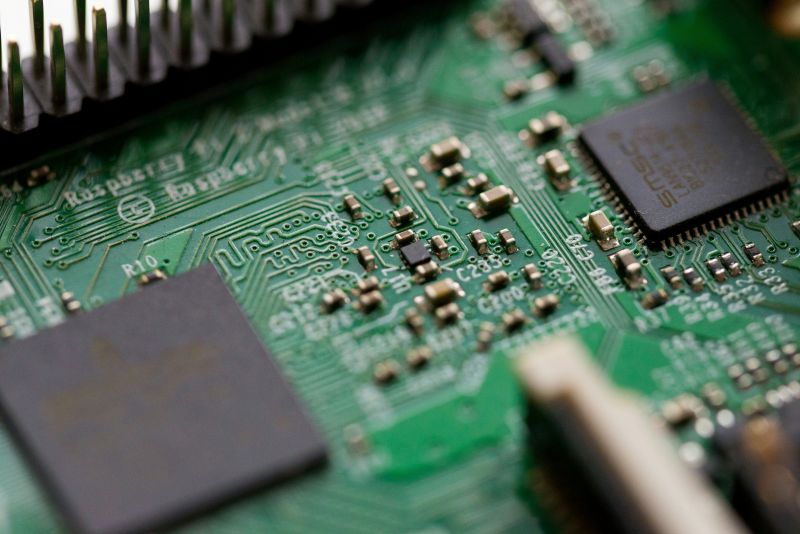 Imagen de microchips en un artÃculo sobre la caÃda de las acciones de ASML