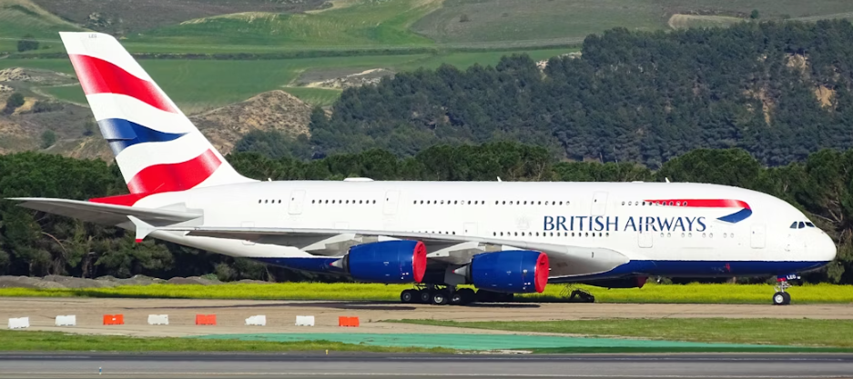 Imagen de un avión de British Airways, de IAG