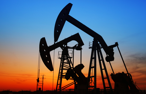 Una plataforma de petroleo