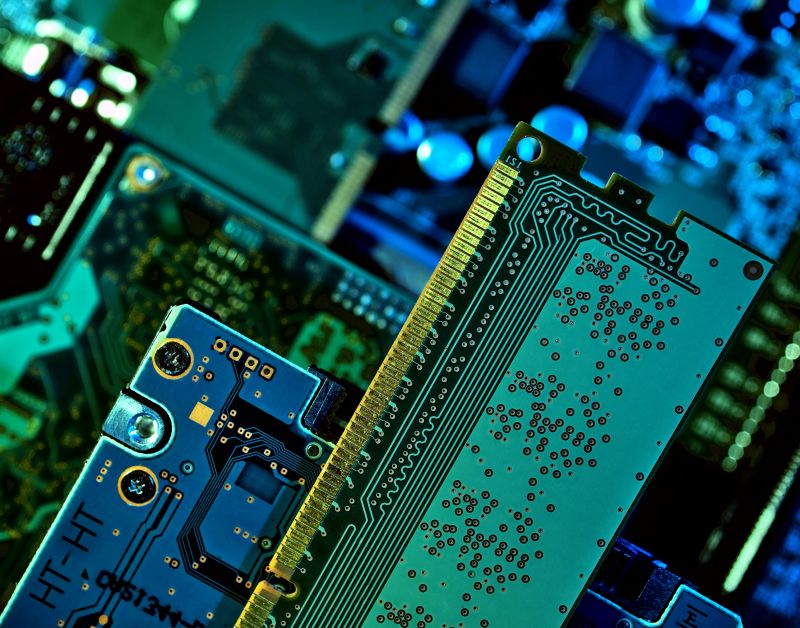 Imagen de chips en un artÃculo sobre los resultados de TSMC