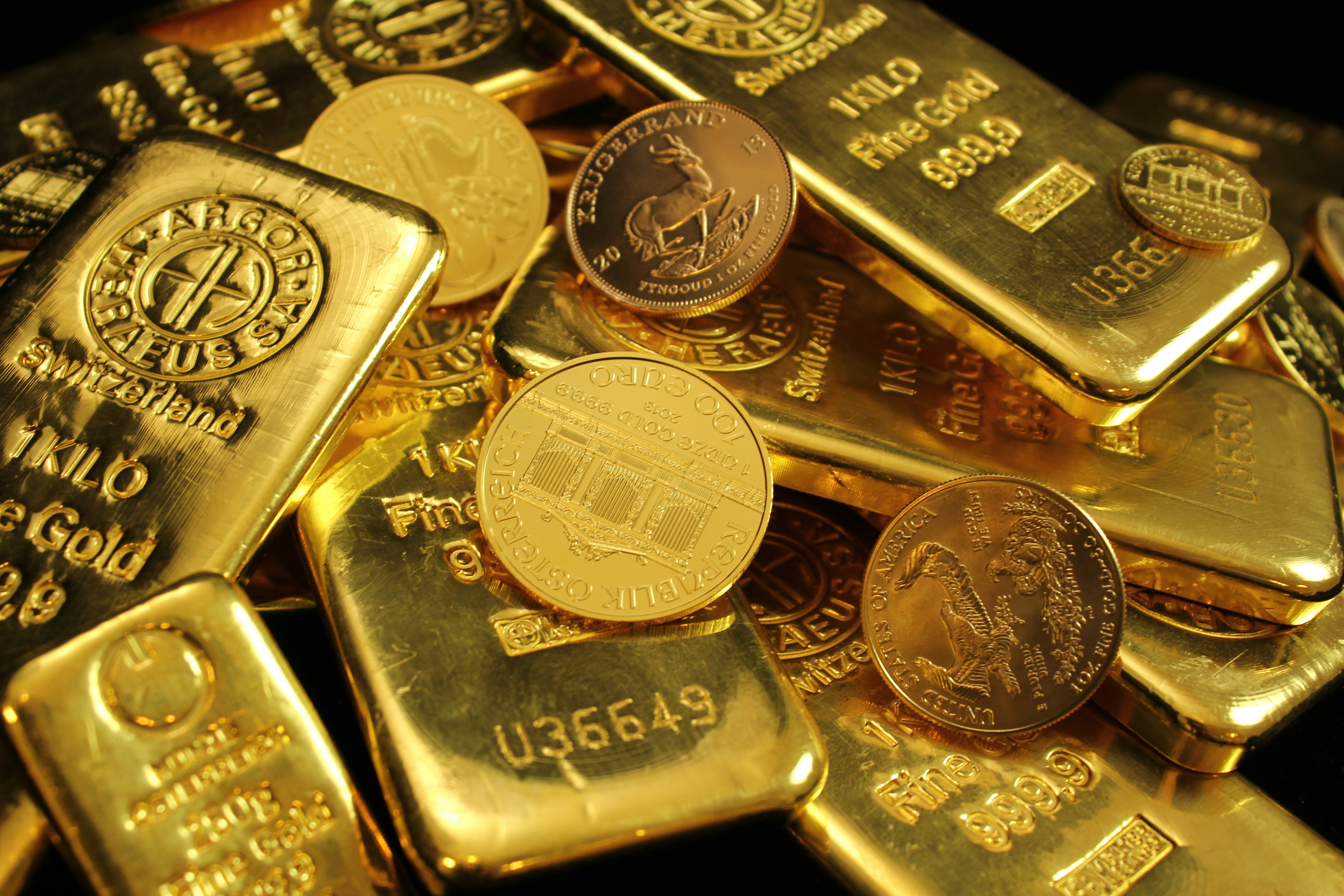 Imagen de lingotes de oro