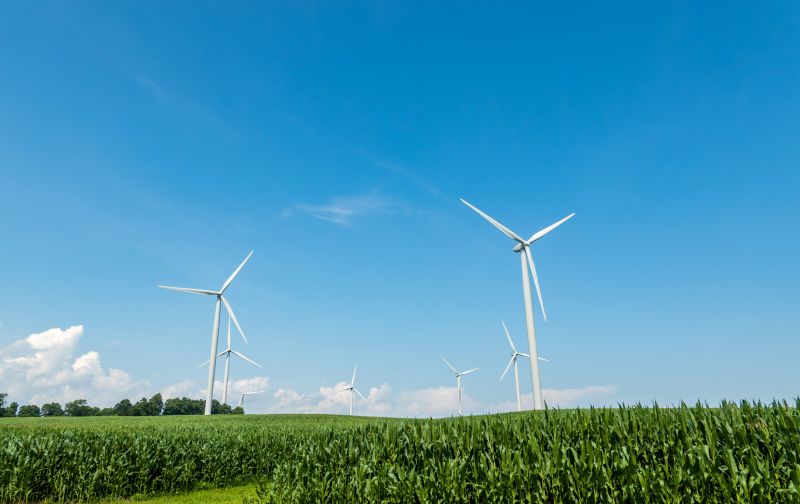 Imagen de aerogeneradores en un artÃculo sobre las acciones de Nordex