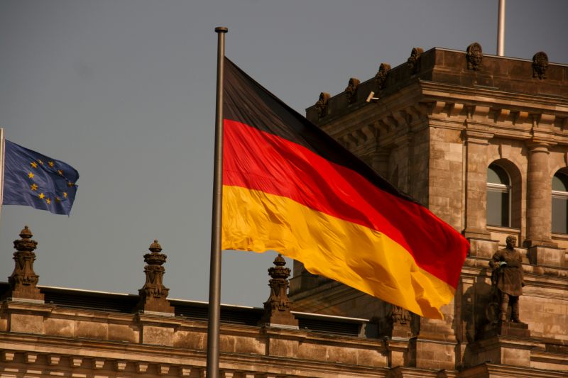 Imagen de la bandera de Alemania en un artÃ­culo sobre el DAX 40