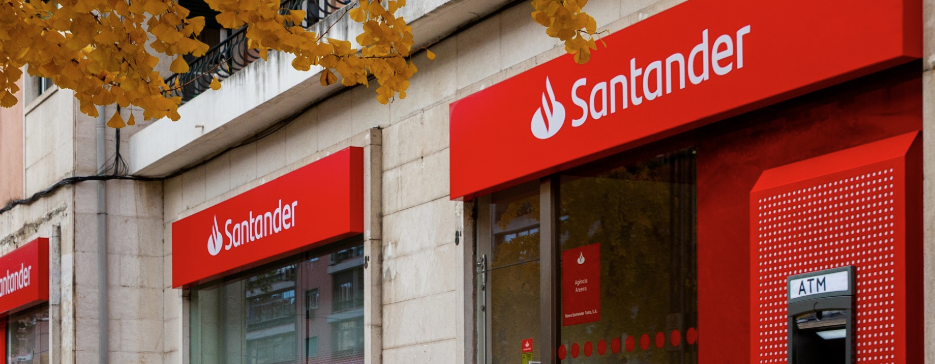 Imagen de una sucursal de Santander