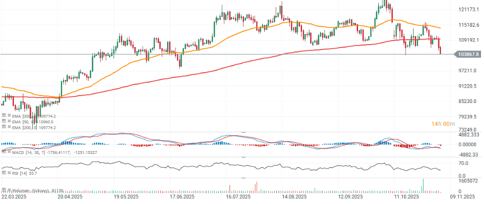 GrÃ¡fico con la cotizaciÃ³n del precio del Bitcoin