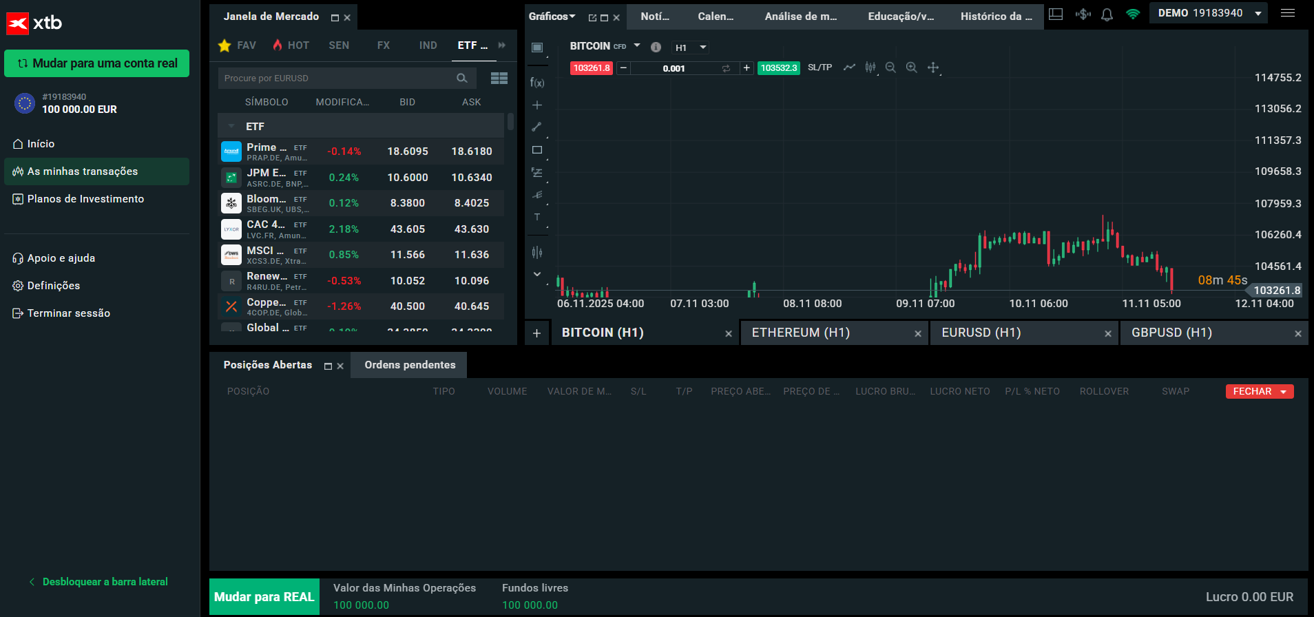 xStation, a melhor plataforma para trading forex e CFD
