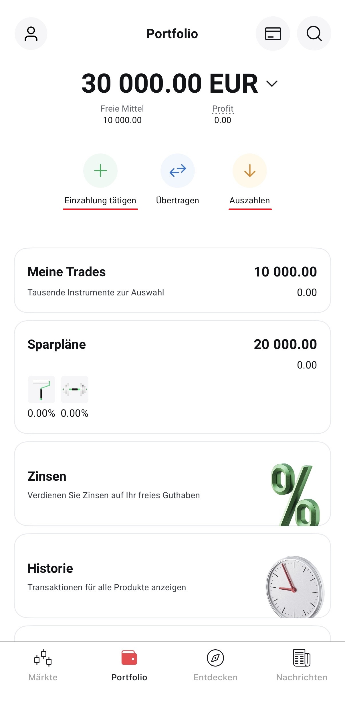 Forex Trading App: EIn und Auszahlen