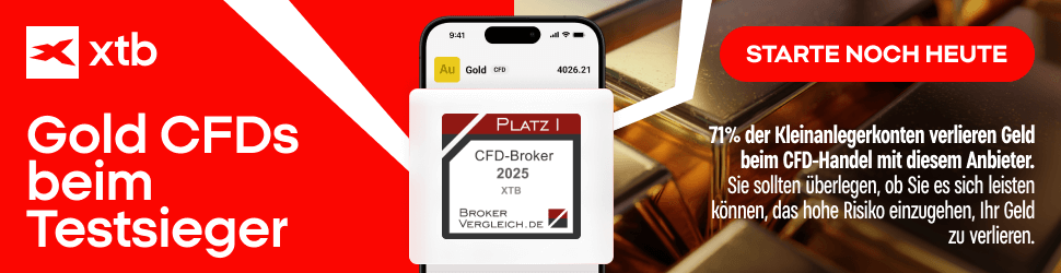 Gold CFD handeln mit XTB