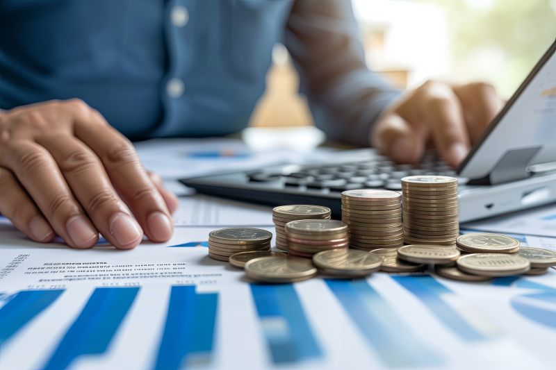 Imagen de un inversor con monedas en un artÃ­culo sobre quÃ© es el scrip dividend