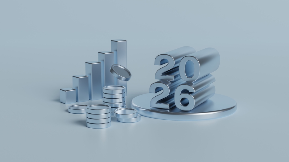 2026 Nuevo aÃ±o ahorrando dinero y concepto de planificacion financiera