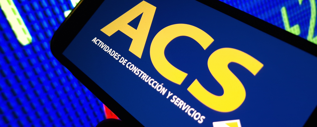 Imagen de una pantalla con el logo de ACS