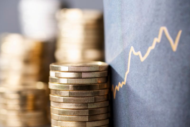 Imagen de monedas en un artÃ­culo sobre la inflaciÃ³n de Estados Unidos