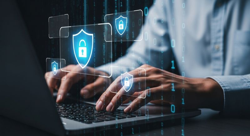 Imagen de una persona frente a un ordenador en un artÃ­culo sobre quÃ© es la verificaciÃ³n en dos pasos