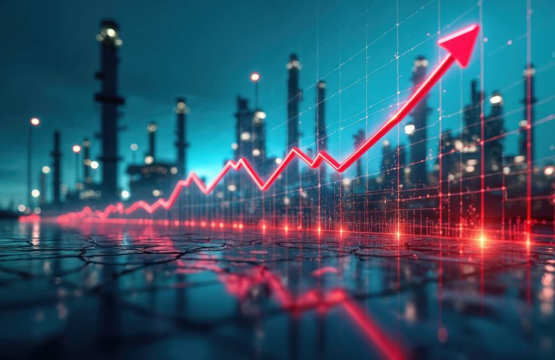 Imagen de un grÃ¡fico bursÃ¡til en un artÃ­culo sobre la elasticidad de la demanda