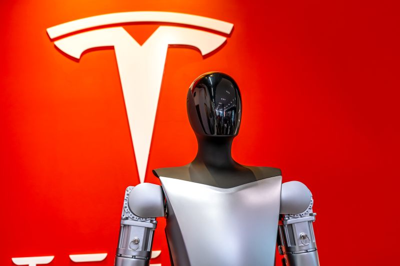 Imagen de un robot de Tesla