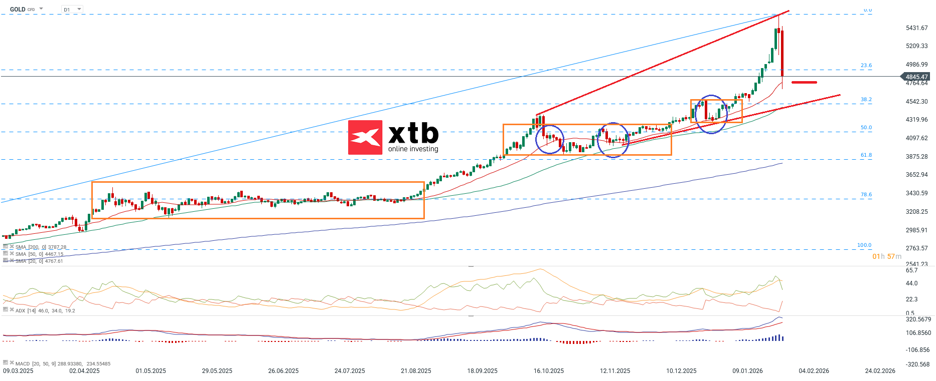Gold Prognose - charttechnische Analyse und Daytrading am 31.01.206