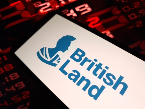 Logo de la compaÃ±Ã­a British Land en telÃ©fono mÃ³vil