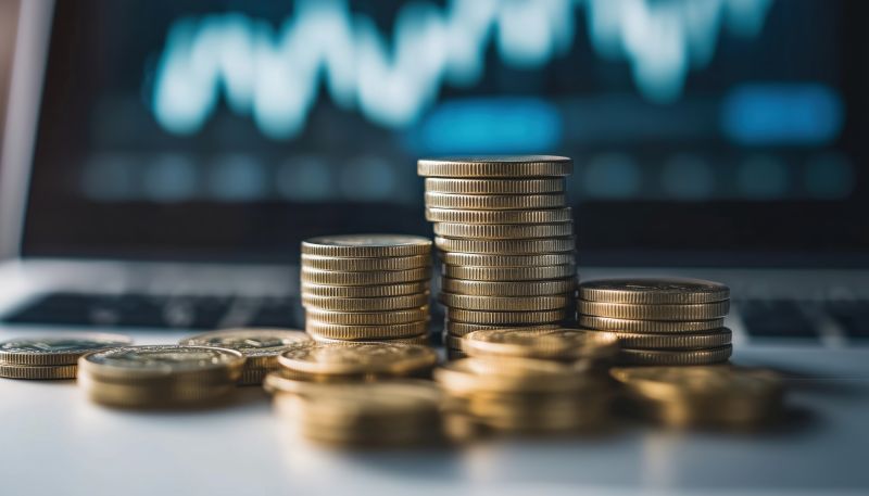 Imagen de monedas en un artÃ­culo sobre cÃ³mo gestionar la tesorerÃ­a de una empresa