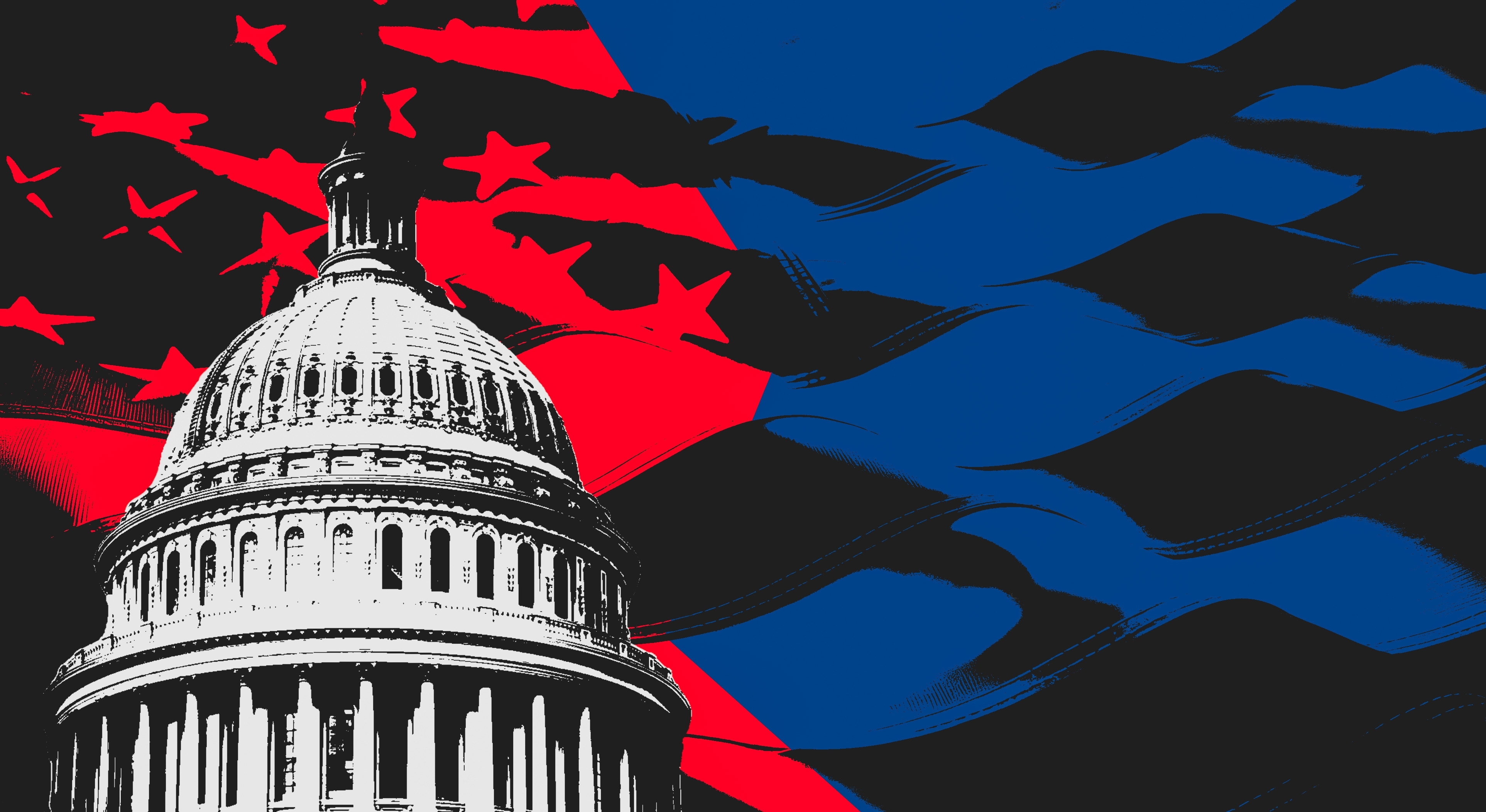 16 de octubre, Faisalabad PakistÃ¡n: ilustraciÃ³n del edificio del capitolio estadounidense situado en Washington DC. Concepto de cierre del gobierno en Estados Unidos