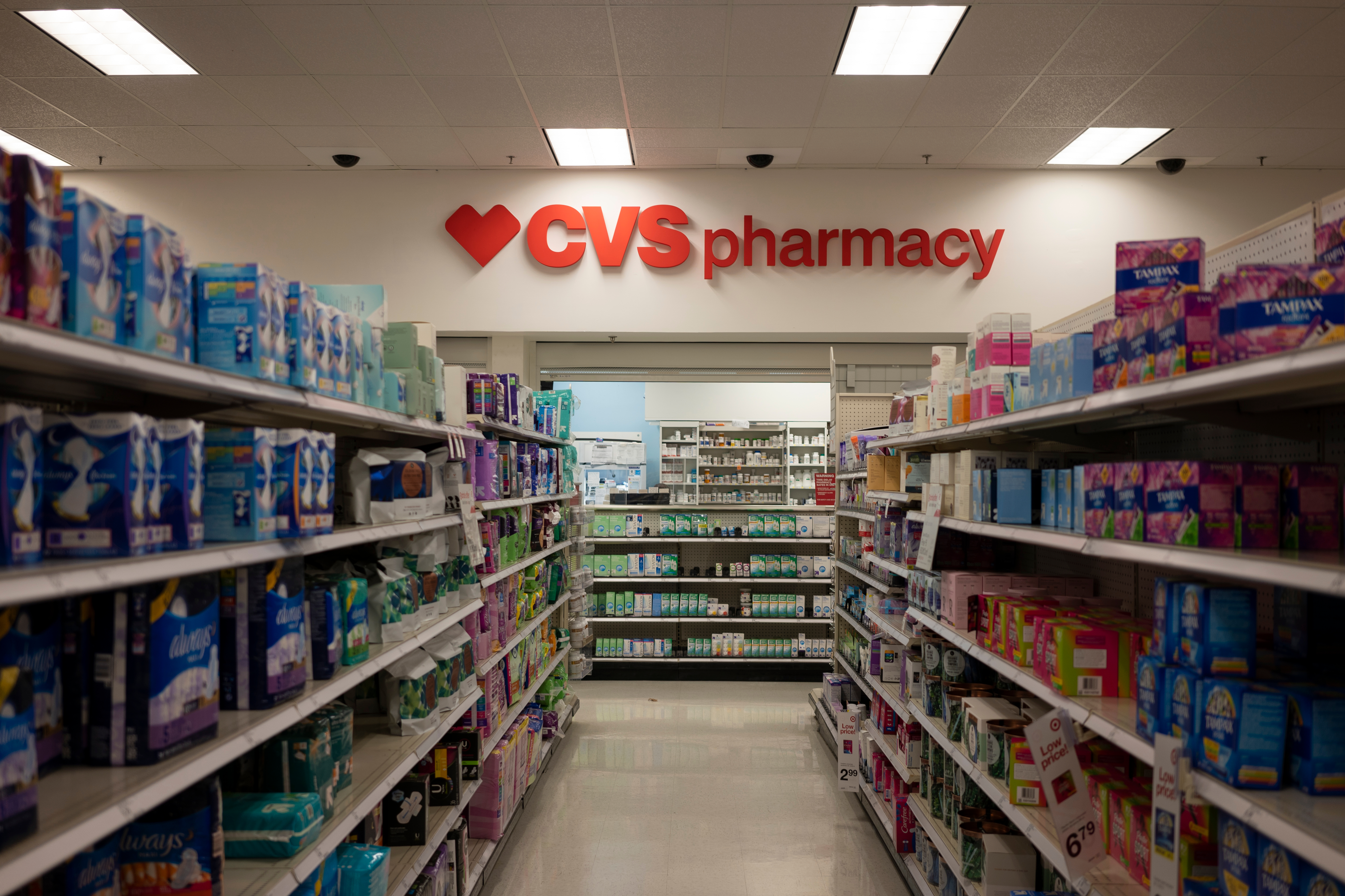 Tigard, OR, USA - Feb 21, 2021: The CVS pharmacy in a Target store in Tigard, Oregon.
