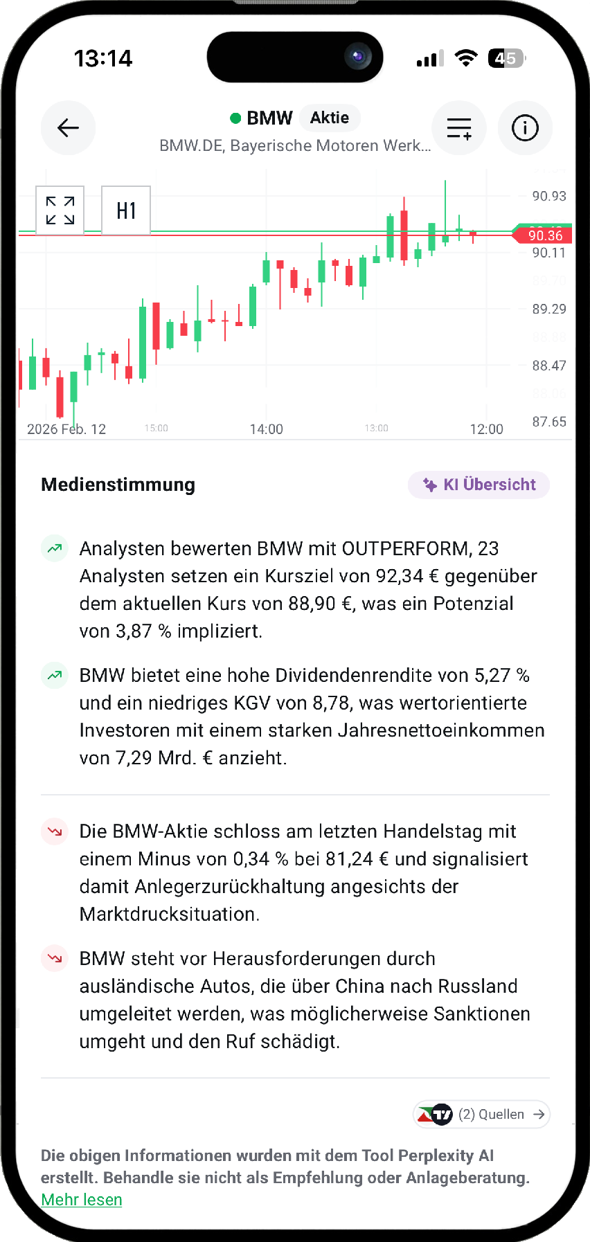 Ki Trading: XTB App Medienstimmung