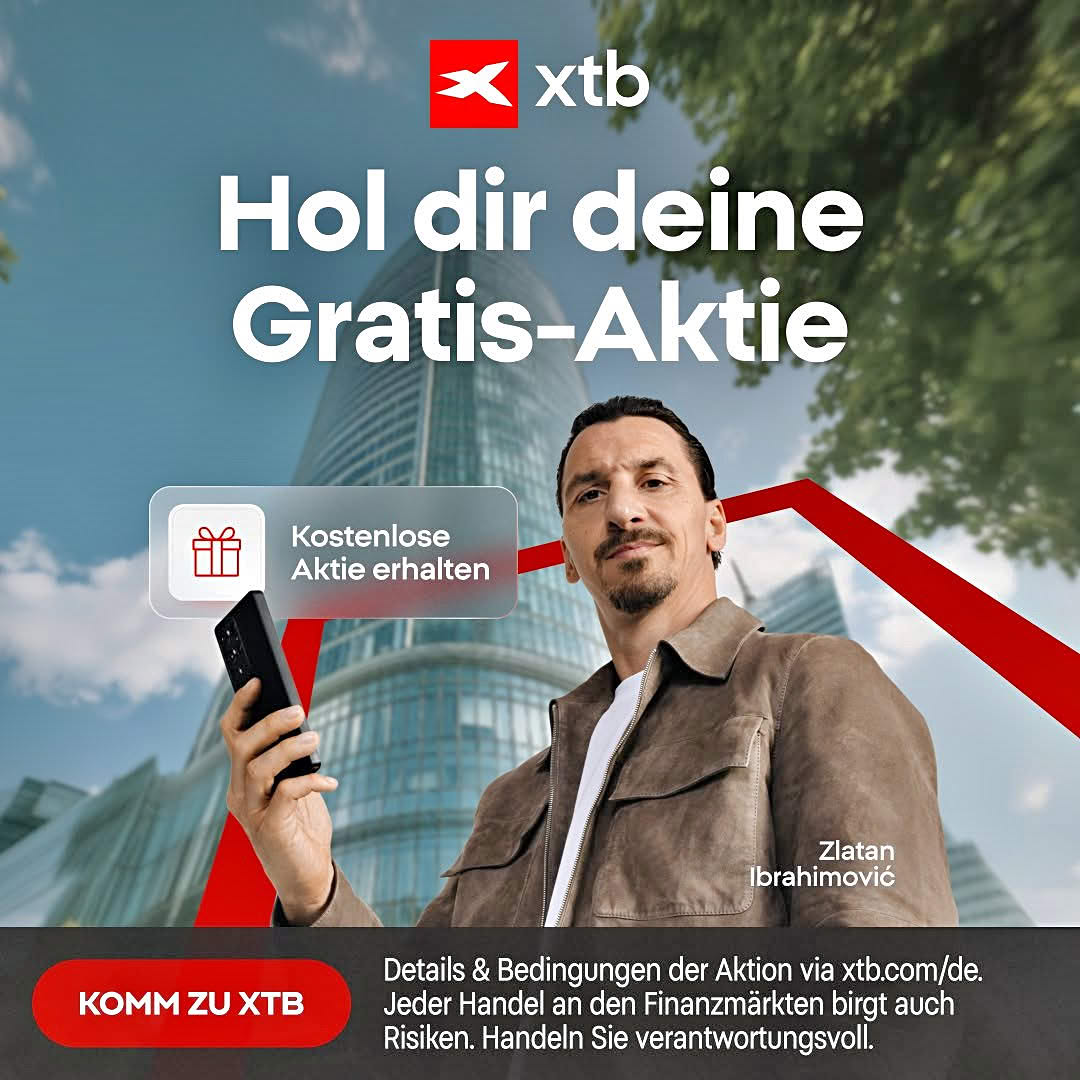 Broker-Aktion: Gratis-Aktie bei XTB zur KontoerÃ¶ffnung