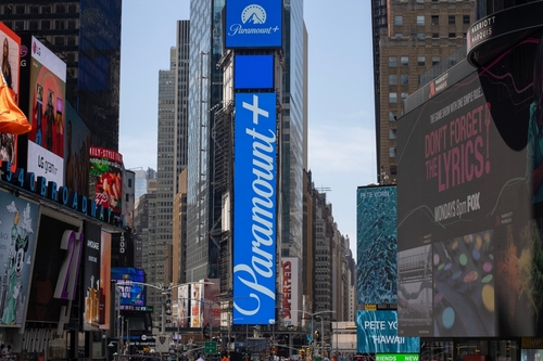 Paramount Plus en el Times Square