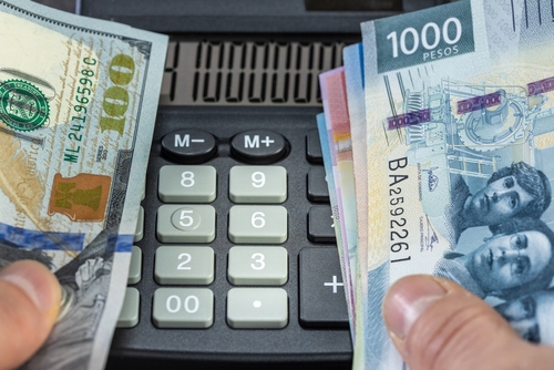 Tipo de cambio entre dÃ³lar y peso mexicano